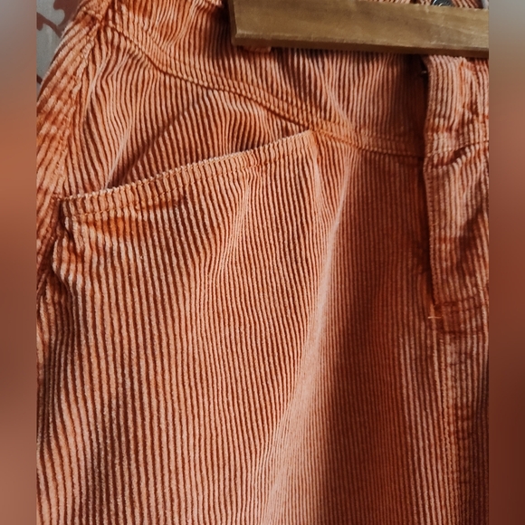EUC Free People Rust Corduroy Maxi Skirt Come As You Are Size 6 Fits 8 - Picture 8 of 15